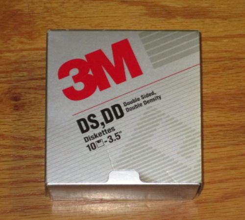 Disk Data 3M DS DD Diskette 3.5 Macintosh and IBM Compatible box of 10
