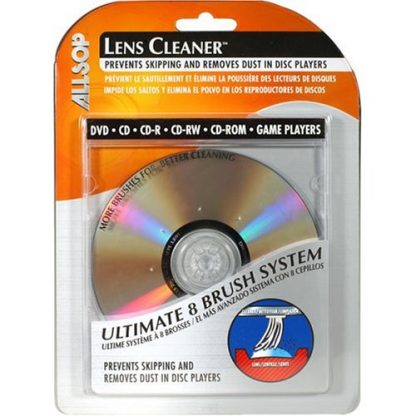 Eight brush system cleans off the entire laser lens; Will not damage sensitive optical components; Enjoy your Netflix titles more or improve your music archive by cleaning your optics in your CD or DVD ROM
